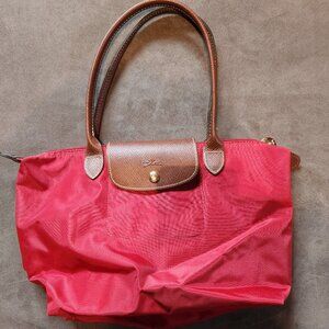 Red Longchamp Tote Bag